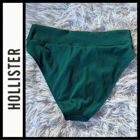 NWT Hollister Curvy High Waist Ribbed Bikini Bottoms - Picture 6 of 9